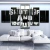 Shut Up And Squat - Sport 5 Panel Canvas Art Wall Decor