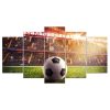 Soccer Football Stadium 1 - Sport 5 Panel Canvas Art Wall Decor