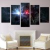 Soilders Battlefield - Gaming 5 Panel Canvas Art Wall Decor