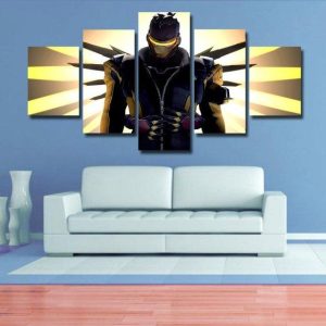 Soldier 76 Overwatch - Gaming 5 Panel Canvas Art Wall Decor