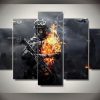 Soldiers 3 - Army 5 Panel Canvas Art Wall Decor