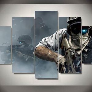 Soldiers 5 - Army 5 Panel Canvas Art Wall Decor