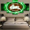 South Sydney Rabbitohs NRL Football - 5 Panel Canvas Art Wall Decor