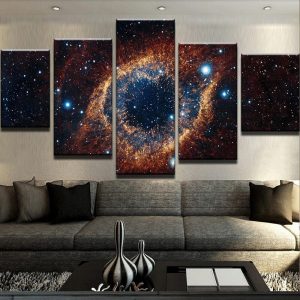 Space Eye - Space 5 Panel Canvas Art Wall Decor