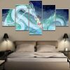 Spirited Away Haku And Chihiro Ogino 1 Anime - 5 Panel Canvas Art Wall Decor