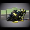 Sportbike Motorcycle Racing 01 - Automative 5 Panel Canvas Art Wall Decor