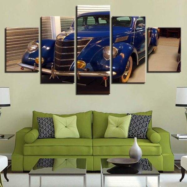 Sports Car 10 - Automative 5 Panel Canvas Art Wall Decor