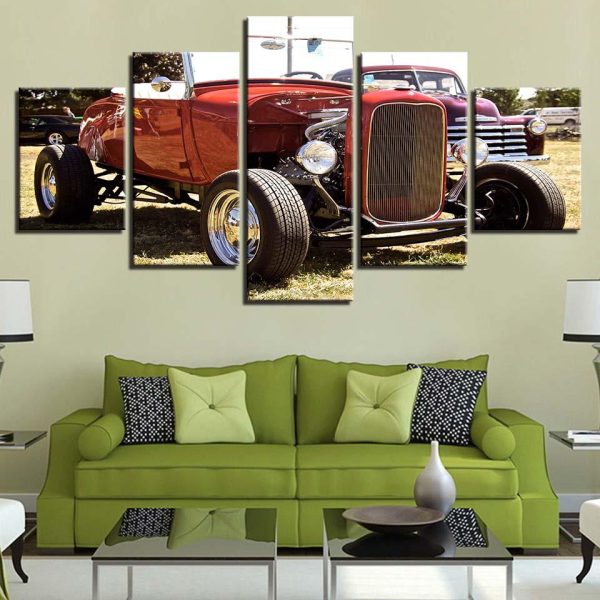 Sports Car 11 - Automative 5 Panel Canvas Art Wall Decor