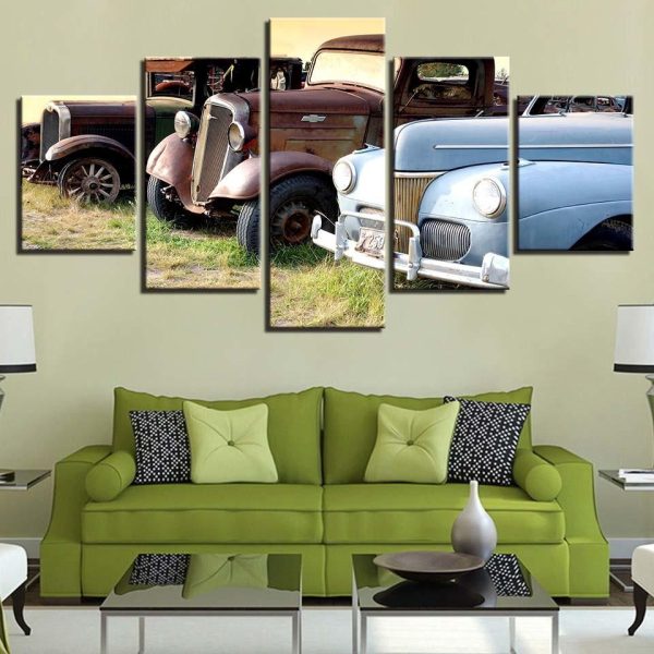 Sports Car 6 - Automative 5 Panel Canvas Art Wall Decor