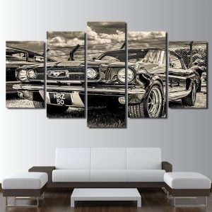 Sports Car 70 - Automative 5 Panel Canvas Art Wall Decor