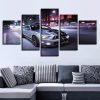 Sports Car Nightview - Automative 5 Panel Canvas Art Wall Decor