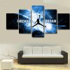 Star Michael Jordon - Famous Person 5 Panel Canvas Art Wall Decor