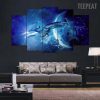 Star Trek USS Enterprise Movie - 5 Panel Canvas Art Wall Decor