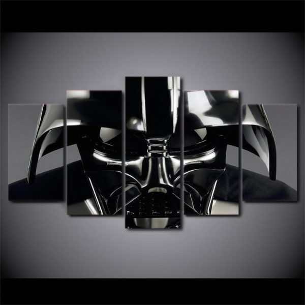 Star Wars 1: Darth Vader Movie - 5 Panel Canvas Art Wall Decor