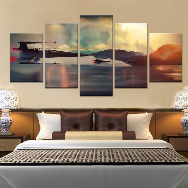 Star Wars: X-wing 1 Movie - 5 Panel Canvas Art Wall Decor