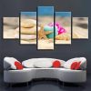 Starfish Shell 12 - Space 5 Panel Canvas Art Wall Decor