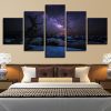 Starry Sky 3 - Space 5 Panel Canvas Art Wall Decor