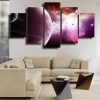 Starry Sky Cloud - Space 5 Panel Canvas Art Wall Decor