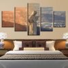 Statue - Religion 5 Panel Canvas Art Wall Decor