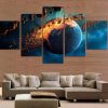 Stellar Explosion - Space 5 Panel Canvas Art Wall Decor