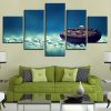 Stone 21 - Nature 5 Panel Canvas Art Wall Decor