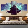 Stone 22 - Nature 5 Panel Canvas Art Wall Decor