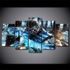 Sub Zero Mortal Kombat 01 - Movie 5 Panel Canvas Art Wall Decor