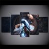 Sub Zero Mortal Kombat 02 - Movie 5 Panel Canvas Art Wall Decor