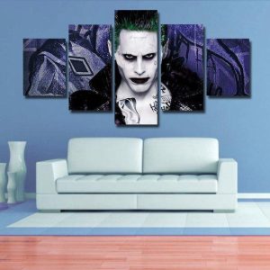 Suicide Squad 1 - Dc 5 Panel Canvas Art Wall Decor