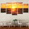 Sunrise Highway 11 - Nature 5 Panel Canvas Art Wall Decor