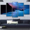 Sunrise Over San Juan De Gaztelugatxe Spain - Space 5 Panel Canvas Art Wall Decor