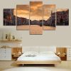 Sunset At Venice - Nature 5 Panel Canvas Art Wall Decor