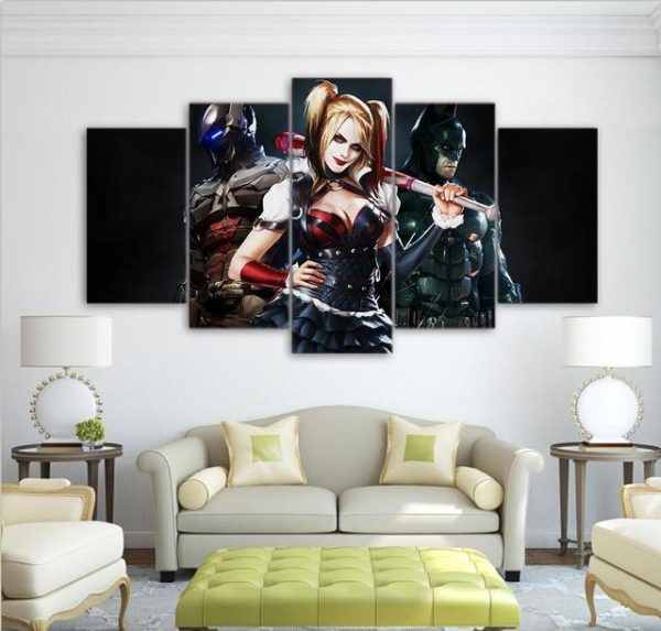 Super Hero - Dc 5 Panel Canvas Art Wall Decor