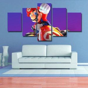 Super Mario 02 - Gaming 5 Panel Canvas Art Wall Decor