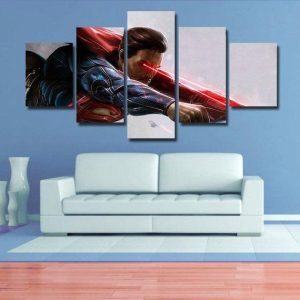 Superman 30 - Dc 5 Panel Canvas Art Wall Decor