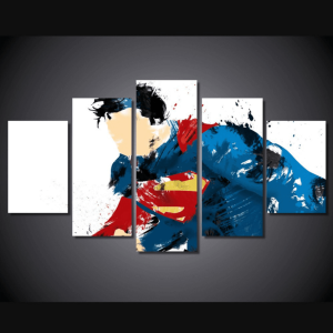 Superman DC - 5 Panel Canvas Art Wall Decor