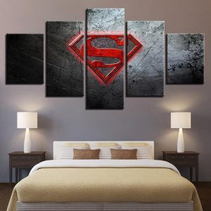 Superman Symbol Hope -Dc 5 Panel Canvas Art Wall Decor-CV