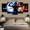 Sword Art Online Kirito 3 Anime - 5 Panel Canvas Art Wall Decor