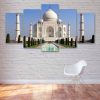 Taj Mahal India - Nature 5 Panel Canvas Art Wall Decor