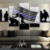 Tbl Flag - Abstract 5 Panel Canvas Art Wall Decor