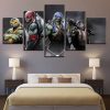 Teenage Mutant Ninja Turtles 4 Cartoon - 5 Panel Canvas Art Wall Decor