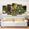 Teenage Mutant Ninja Turtles - Cartoon 5 Panel Canvas Art Wall Decor