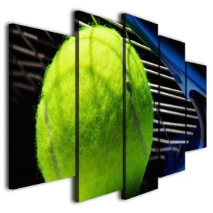 Tennis Ball - Sport 5 Panel Canvas Art Wall Decor