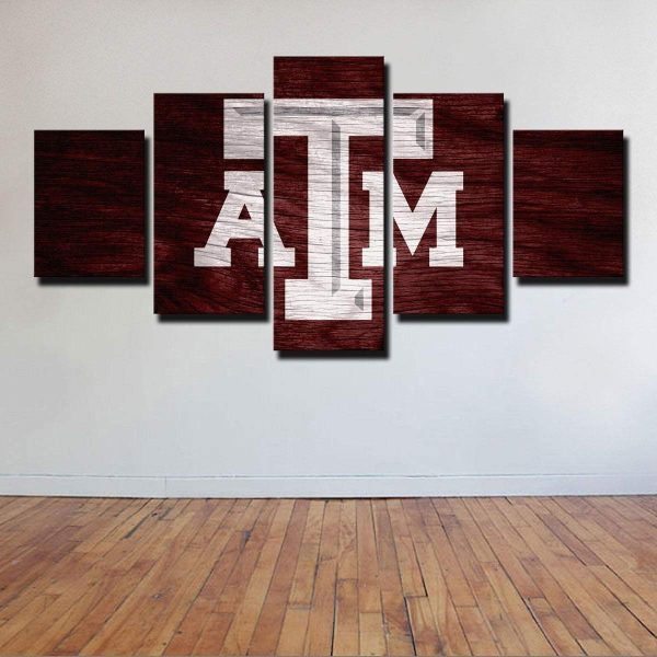 Texas A&M Sport - 5 Panel Canvas Art Wall Decor