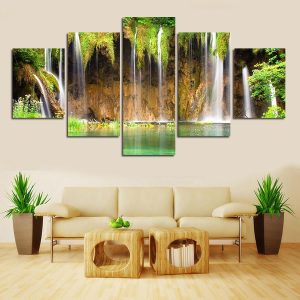 The Beauty Of Forest - Nature 5 Panel Canvas Art Wall Decor