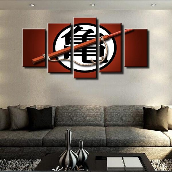 The Dragon Ball - Anime 5 Panel Canvas Art Wall Decor