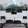 The Elder Scrolls Background Poster 1 Gaming - 5 Panel Canvas Art Wall Decor