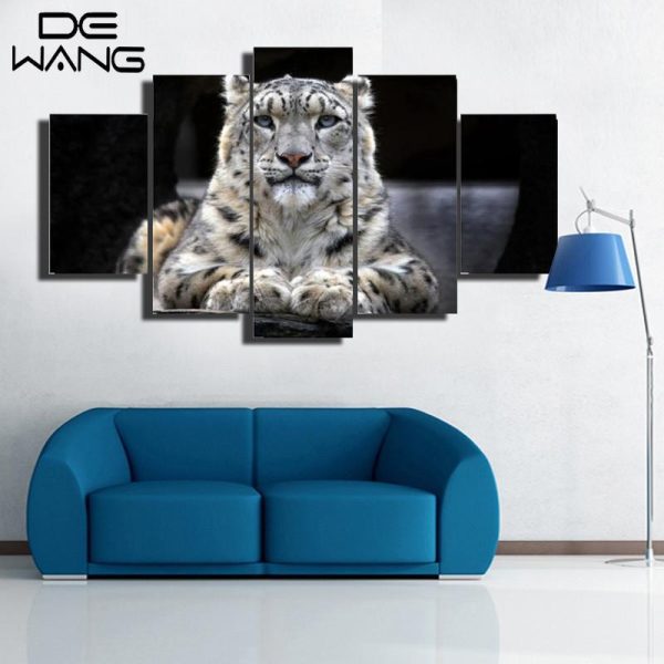 The Good Tiger - Animal 5 Panel Canvas Art Wall Decor