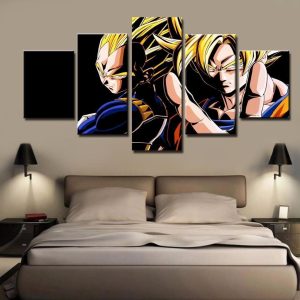 The Legend Of Dragon Ball - Cartoon 5 Panel Canvas Art Wall Decor