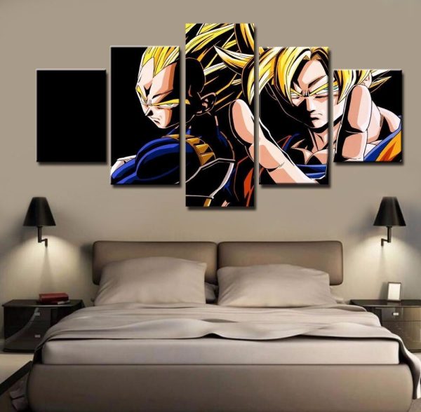 The Legend Of Dragon Ball - Cartoon 5 Panel Canvas Art Wall Decor